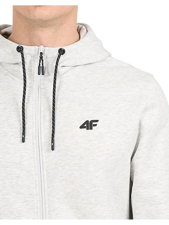 Graue Kapuzenjacke