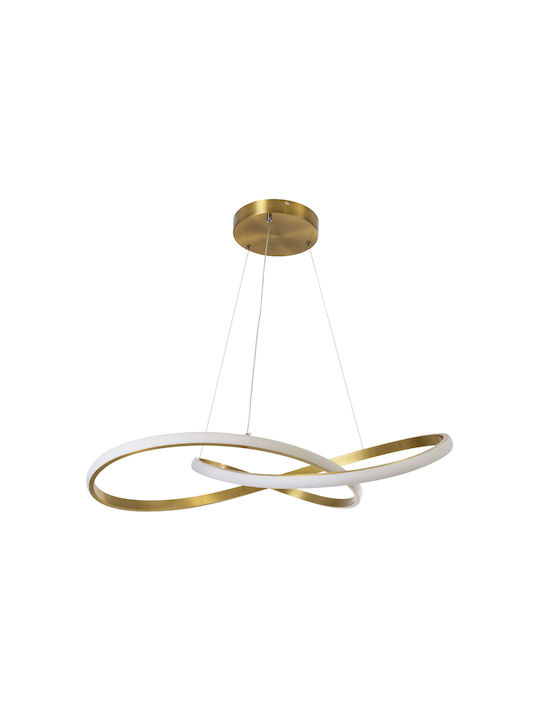 GloboStar Dexter Pendant Light Gold 73x73x16cm