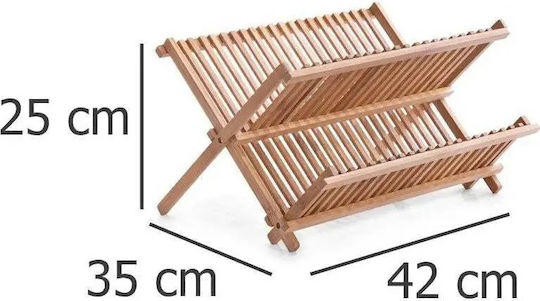 Zeller Στραγγιστήρι Νεροχύτη Ξύλινο Καφέ 42x35x27.5cm