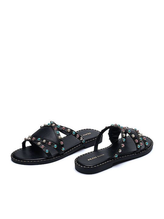 Sandale Casual Damă Din Piele Negre