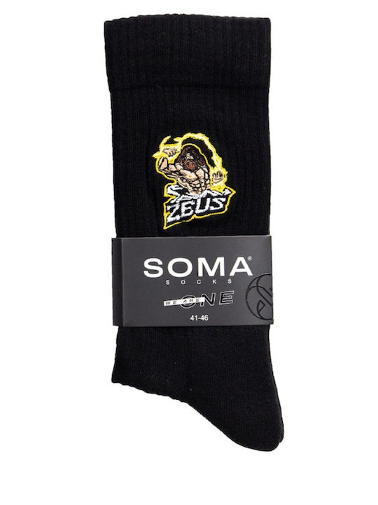 Soma Ανδρικές Κάλτσες Μαύρο