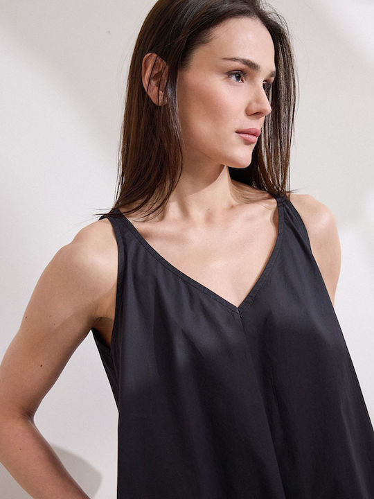 Καλοκαιρινό Midi Φόρεμα Black