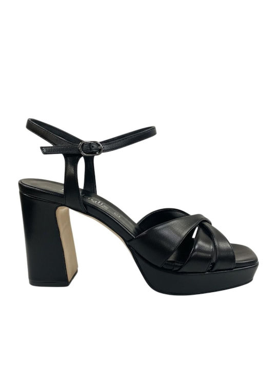 Sandale Din Piele Negre