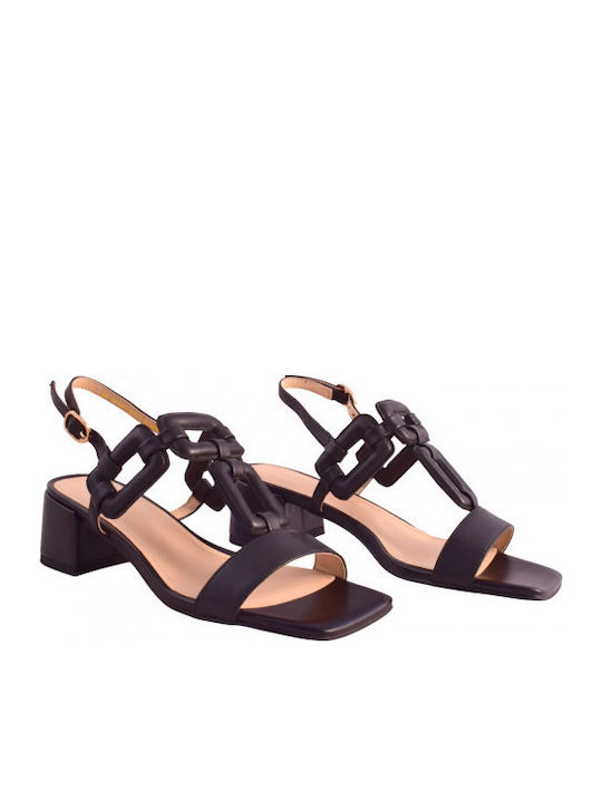 Leather Black Sandals