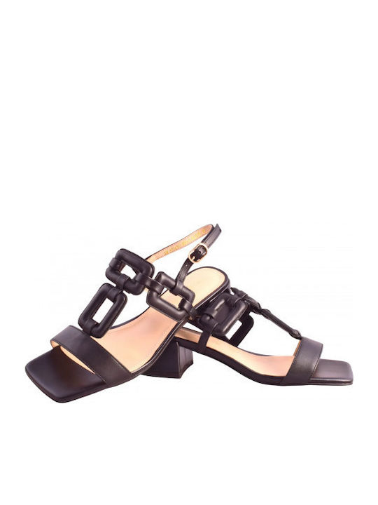 Leather Black Sandals