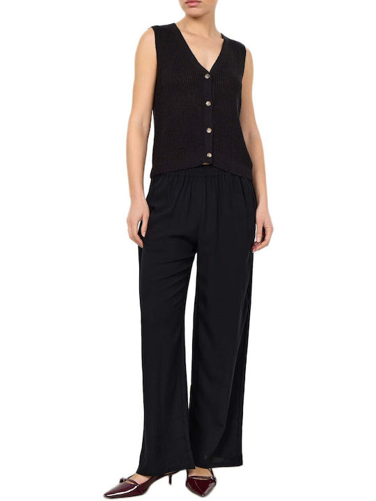 Soya Concept Women's Pantaloons with Rubber Band Black