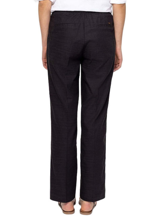 Heavy Tools Women's Fabric Trousers Black Heavy Tools Women's Fabric Trousers Black