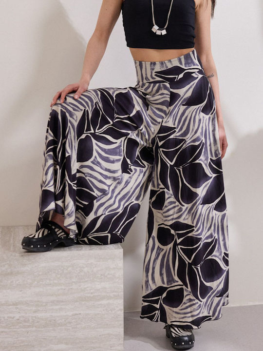 Pantaloni Dama Din Țesătură Negru