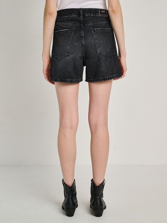 Dora Pantaloni Scurți Din Denim Pentru Femei Negri