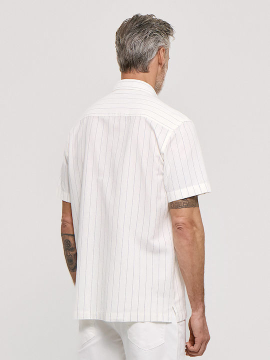 Short Sleeve Shirt in Regular Fit Ecru