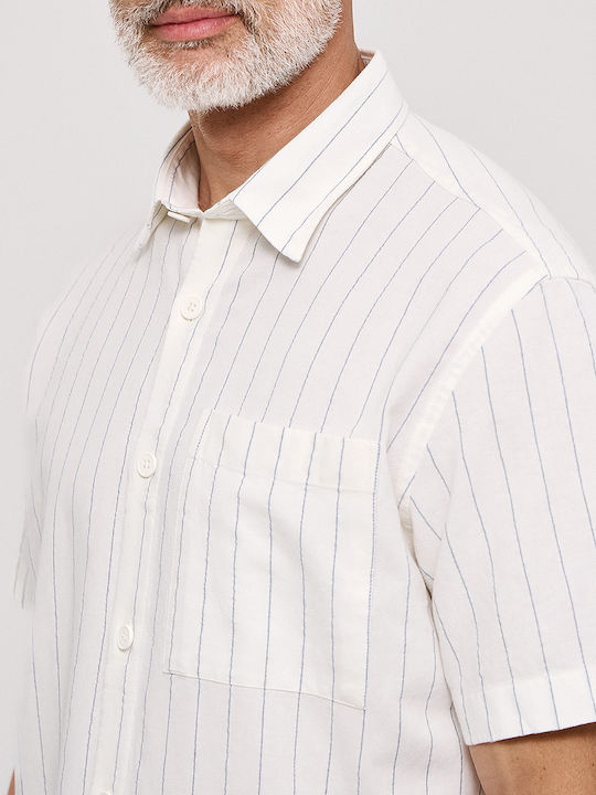 Short Sleeve Shirt in Regular Fit Ecru