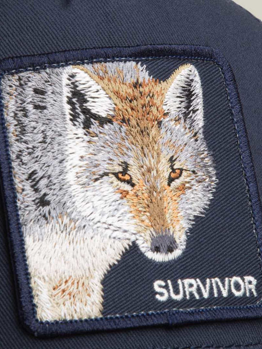 Goorin Bros Baseball Cap Survivor Wolf Navy