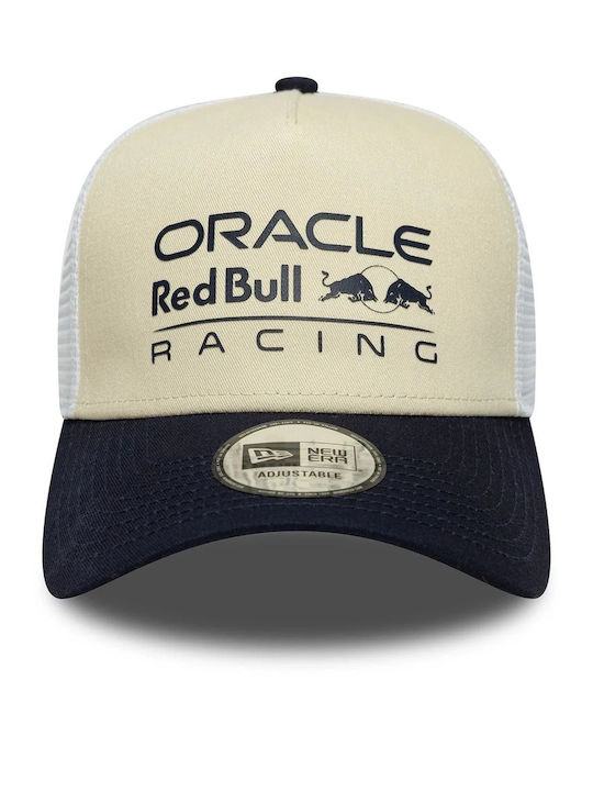 New Era Red Bull Racing 9forty A-frame Trucker Cap Cream