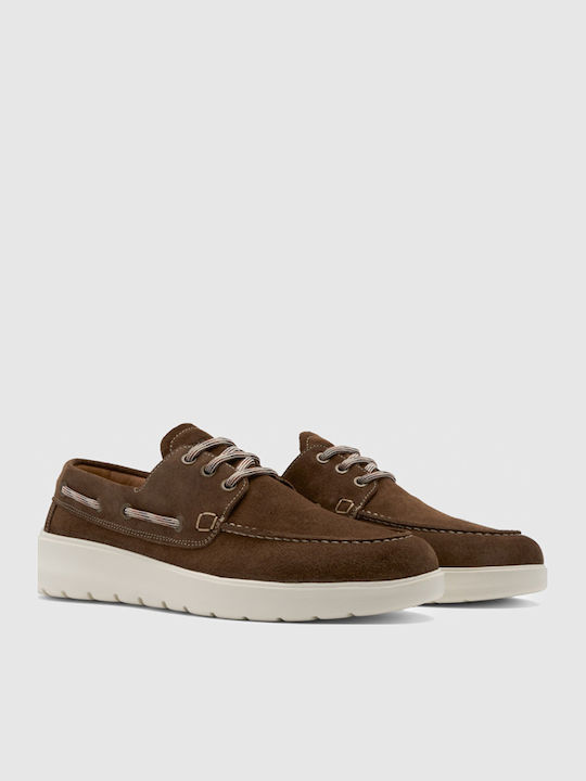 Suede Men's Loafers in Brown Colour