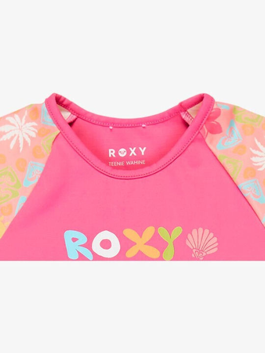 Roxy Plumeria Hippie Hour Diagonal Παιδικό Μαγιό Μπικίνι Πολύχρωμο