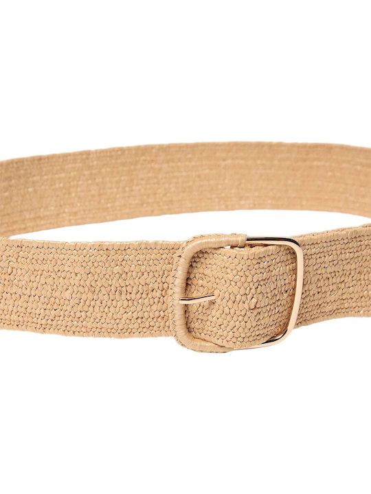 Soya Concept Elastic Women's Belt Beige