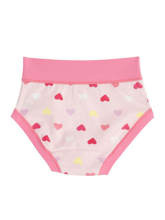 Cotonella Set Kids Panties White-Fuchsia-Pink