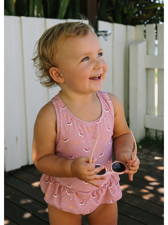 Tutete Kids One-Piece Swimwear Pink Whale