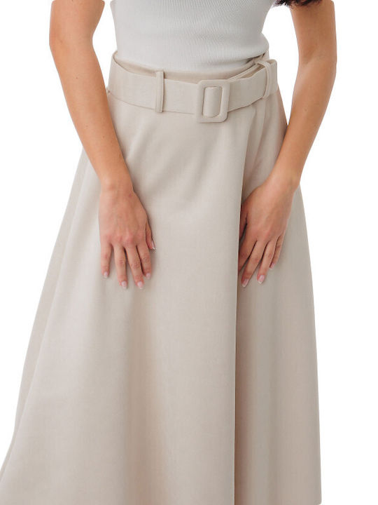 Midi Skirt Beige
