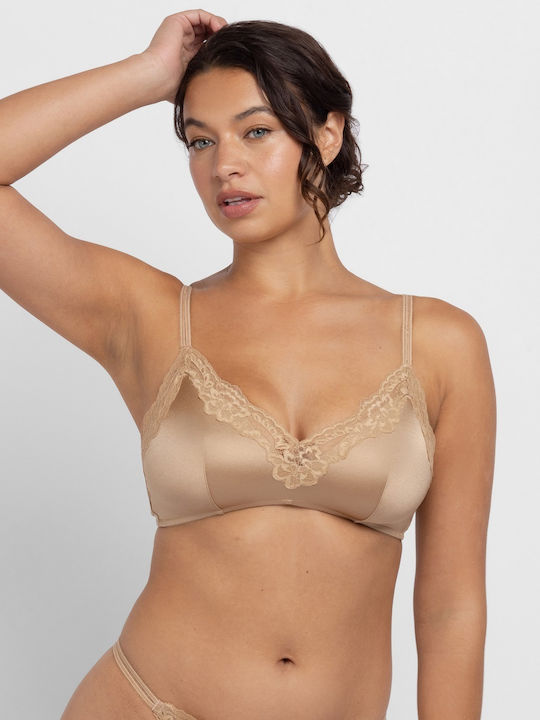 Ivory/Beige Bra without Padding & without Underwire
