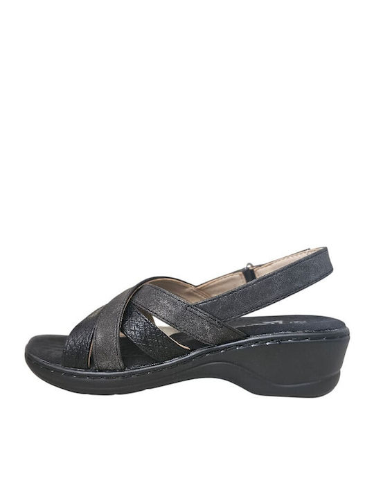 Women's Flat Sandals Black SD78043-Black