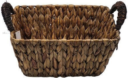 Loupas Декоративна Кошница от Слама с Дръжки 31x23x16см