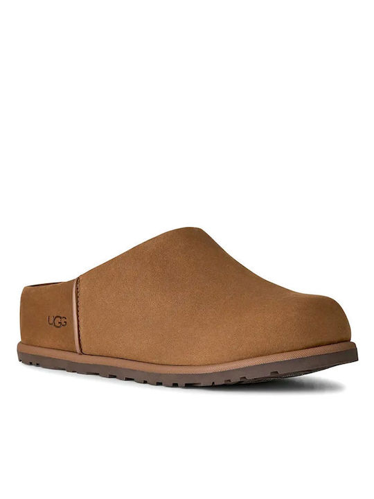 UGG Γυναικεία Δερμάτινα Σαμπό Καφέ UGG Γυναικεία Δερμάτινα Σαμπό Καφέ