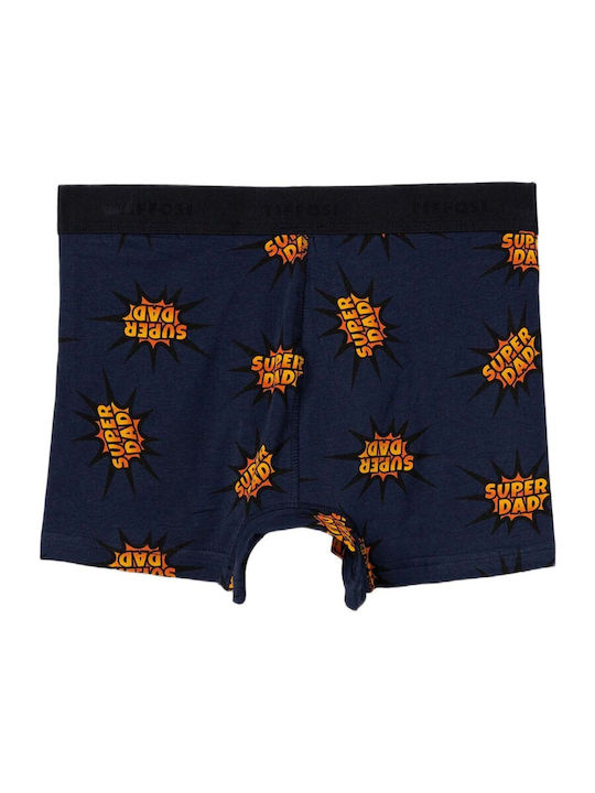 Tiffosi Men's Blue Boxer Printed