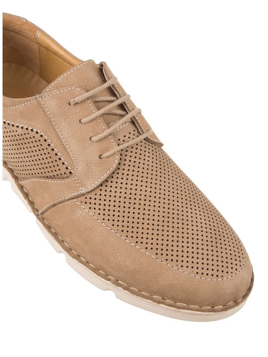 Leather Men's Casual Shoes Brown