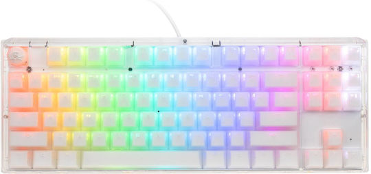 Ducky One 3 Aura Gaming Tastatură Mecanică Tenkeyless cu Comutatoare Kailh MX Jellyfish și Iluminare RGB (Engleză SUA) Alb