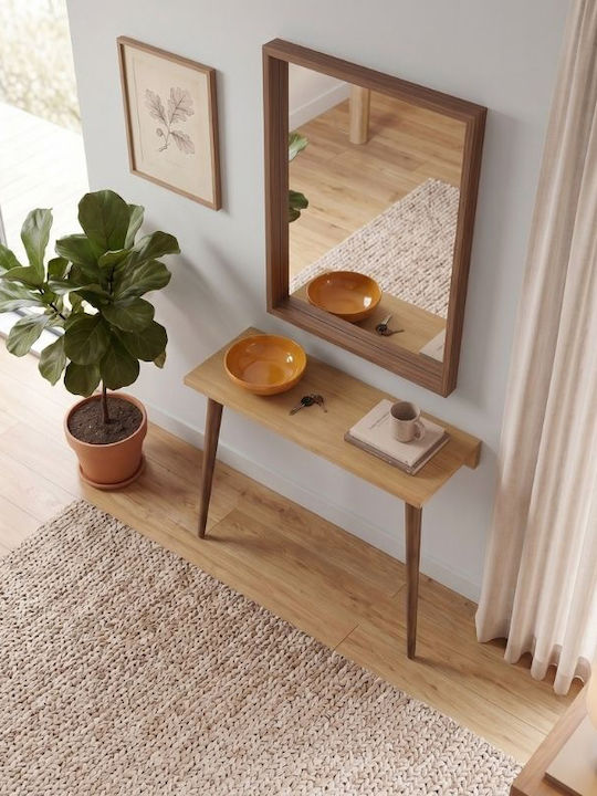Wooden Console Sapphire Oak L60xW22xH77cm