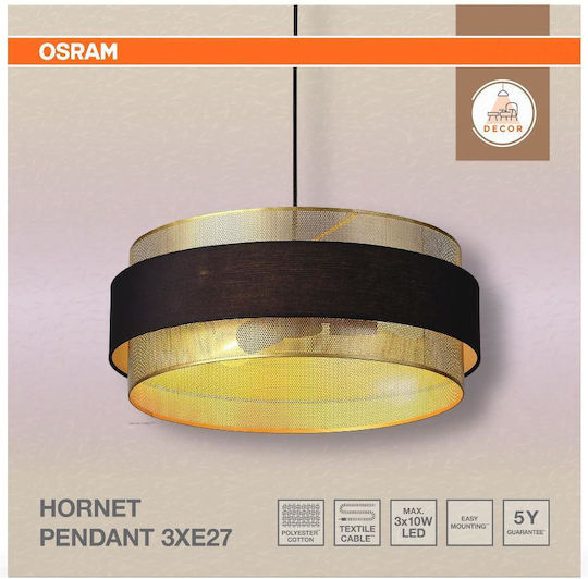 Osram Κρεμαστό Φωτιστικό Μαύρο