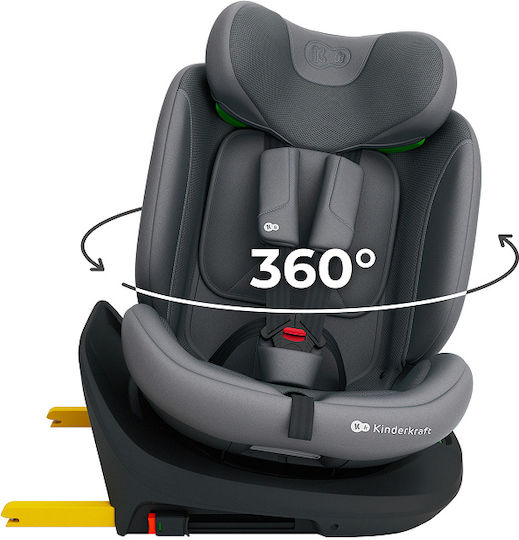 Kinderkraft I-Grow 2 Plus Καθισματάκι Αυτοκινήτου i-Size με Isofix Grey