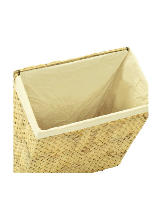 vidaXL Set of Beige Wicker Decorative Baskets 25x25cm 4 Pieces