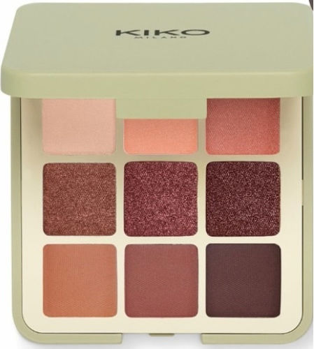 Kiko Milano Green Me Paletă cu Fard de Pleoape Tip Pudră Presată Feisty Safron