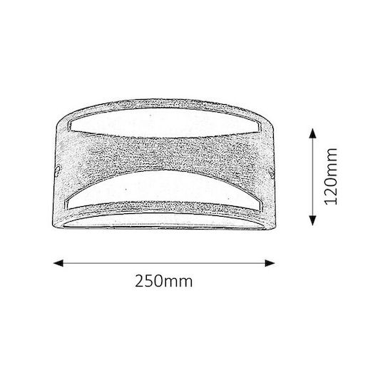 Rabalux Wall-Mounted Outdoor Ceiling Light E27 IP54