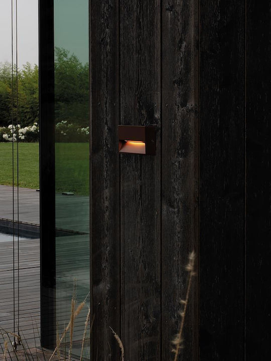 Ideal Lux Επιτοίχιο Εξωτερικό Φωτιστικό IP65 10x3x6.5εκ.
