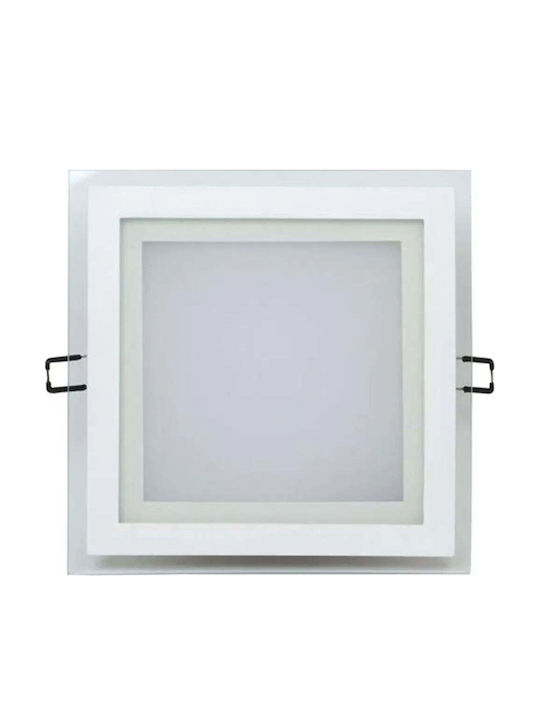 Horoz Electric Квадрат Вграден LED Панел 15W с Студено бяло Светлина 6400К