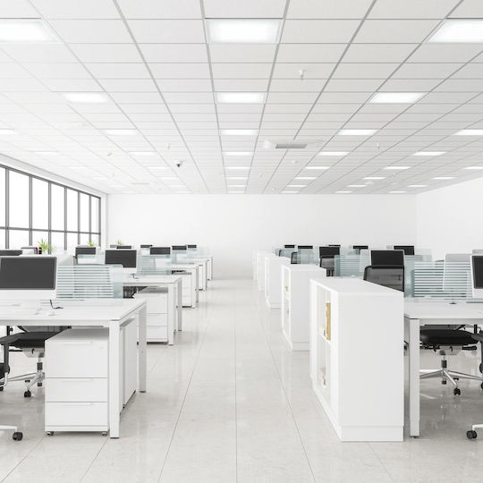 Ideal Lux Parallelogramm LED-Panels 40W mit Warmes Weiß Licht 3000K 120x30cm
