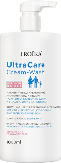 Froika Ultracare Cream Wash Αφρόλουτρο σε Gel με Ceramides για Θρέψη 1000ml