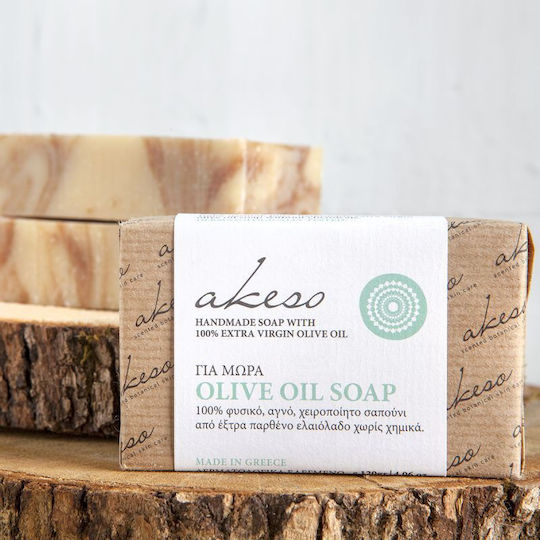 Akeso Goat Milk & Oat Χειροποίητο Σαπούνι με Λεβάντα 120gr