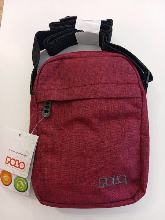 Wave Men's Shoulder Crossbody Bag Red