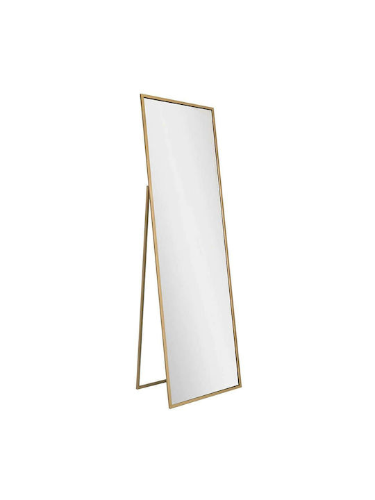 Aberto Design Oglindă De Podea Cu Cadru Metalic Auriu 170x60cm