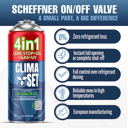 Climaset 4σε1 R134a Ψυκτικό Αυτοκίνητα