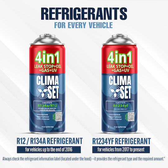 Σετ Ανταλλακτικών Κλιματισμού Clima Set 4σε1 R134a