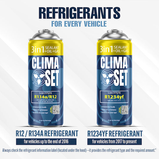 Climaset 2 Recipiente 3în1 R134a cu Tub