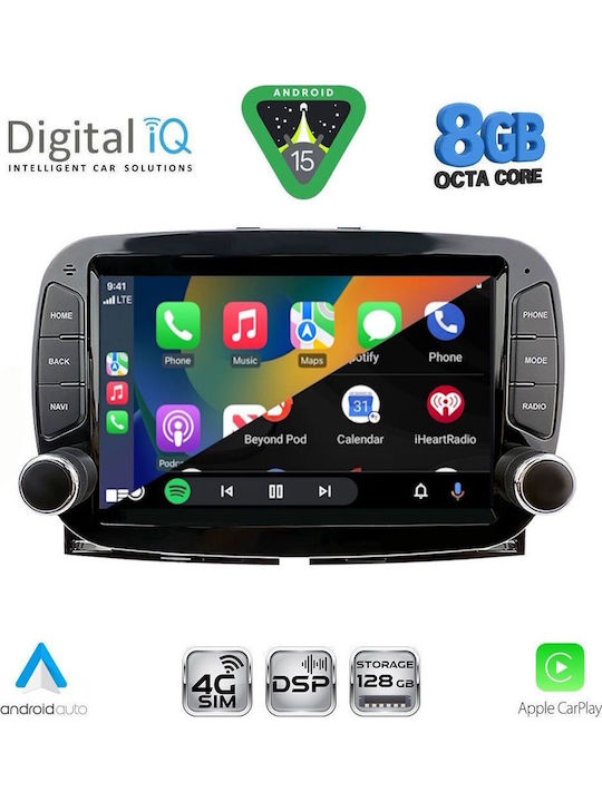 Digital IQ Car Audio System for Fiat 500 2016 with Touch Screen 7" Digital IQ BLM 598 CPA