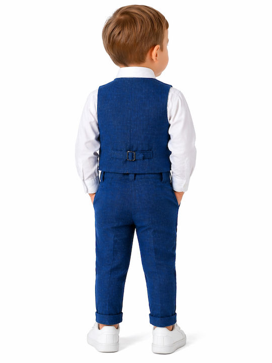 Kids' Suit Summer 4pcs Blue