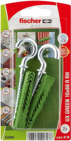 Schrauben Haken mit Durchmesser M10mm 2 Stück