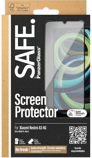 Safe Tempered Glass (Redmi A3)